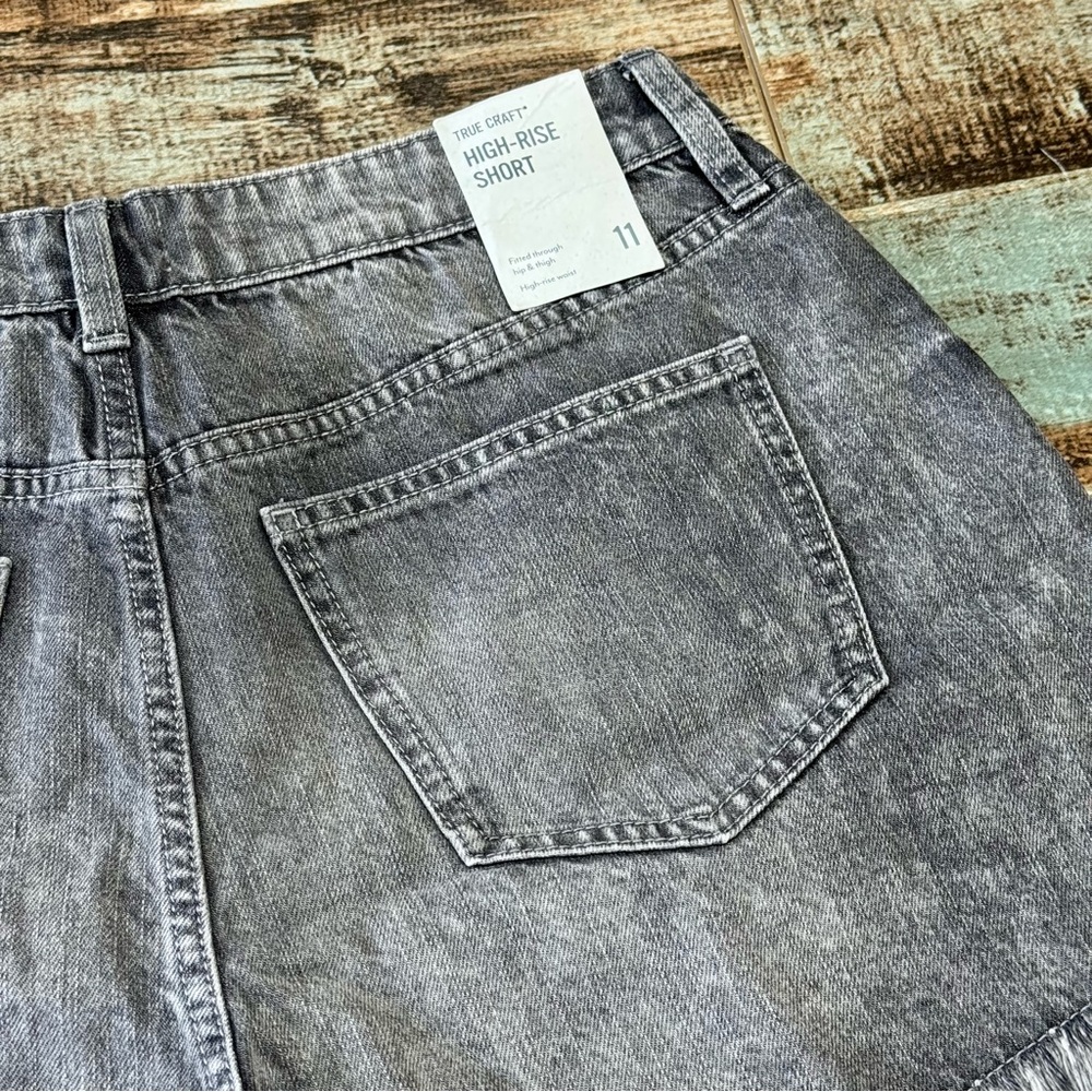 🆕 Women’s Juniors TRUE CRAFT High-waisted Jean Shorts | #A7 - Picture 10 of 13